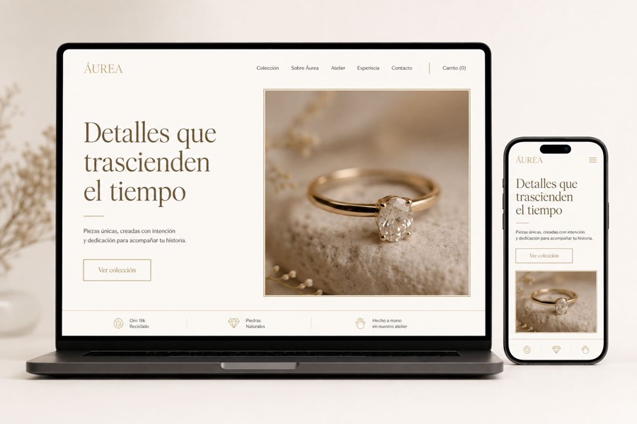 Ejemplo de estilo elegante y sofisticada