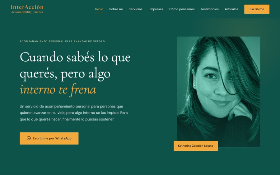InterAcción · sitio