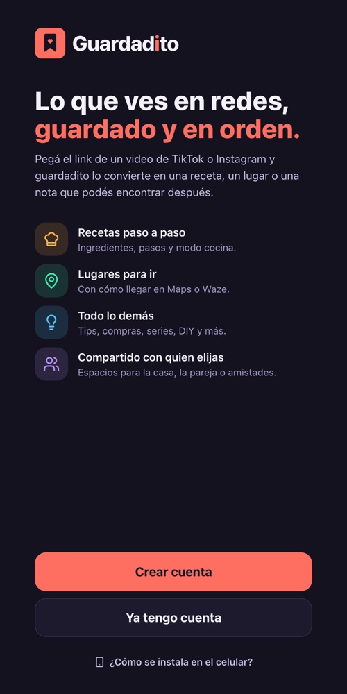 App Guardadito